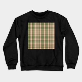 Autumn Aesthetic Sorcha 2 Hand Drawn Textured Plaid Pattern Crewneck Sweatshirt